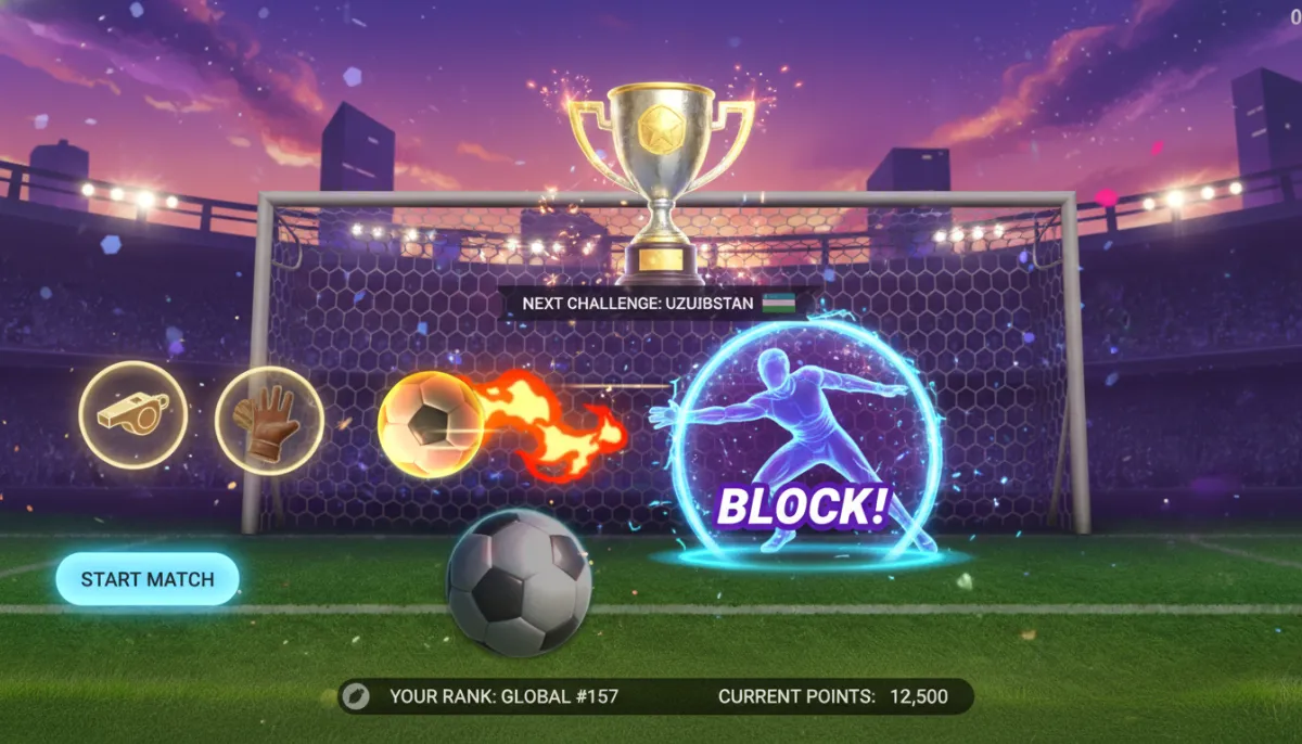 Le caratteristiche di base del gioco @Penalty Shoot-Out sono necessarie affinché i giocatori possano comprendere l'intero processo