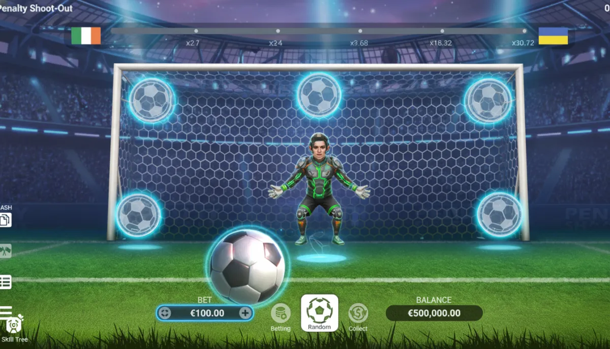 Penalty Shoot-Out è un gioco arcade in cui il giocatore assume il ruolo di un portiere